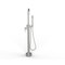 Castello Usa Neptune Freestanding Brushed Nickel Gooseneck Tub Filler Faucet with Standard Handle CB-F04-BN - alternate 2